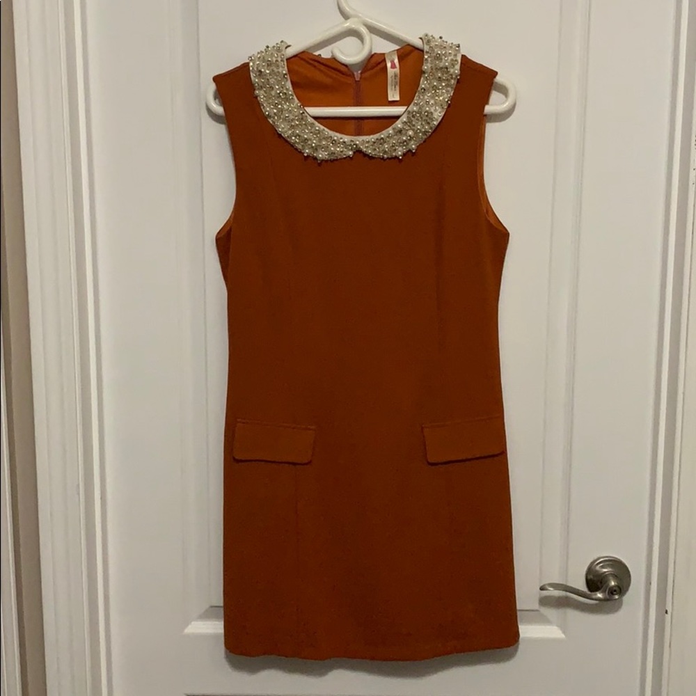 Alice Moon rust orange dress
